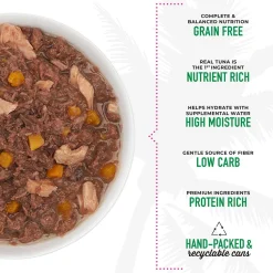 Aloha Friends Tuna, Ocean Whitefish & Pumpkin Recipe in Broth Cat Food
