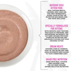 Baby Mousse Chicken & Chicken Liver Kitten Cat Food