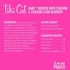 Baby Mousse Chicken & Chicken Liver Kitten Cat Food