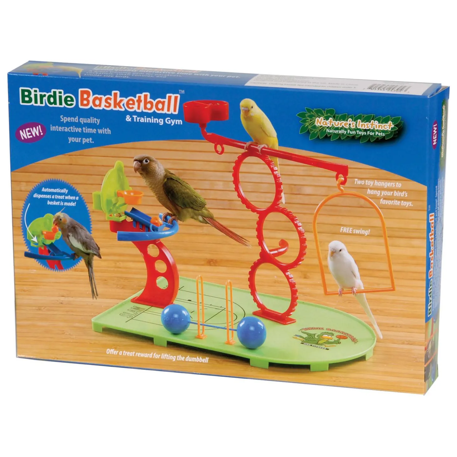 Birdie Basketball Activity Center Bird Toy