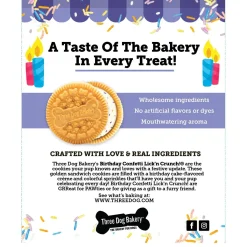 Birthday Confetti Lick'n Crunch! Sandwich Cookie Dog Treats