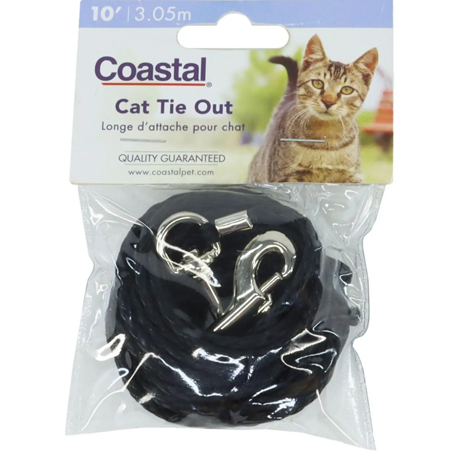Black 10ft Cat Tie Out