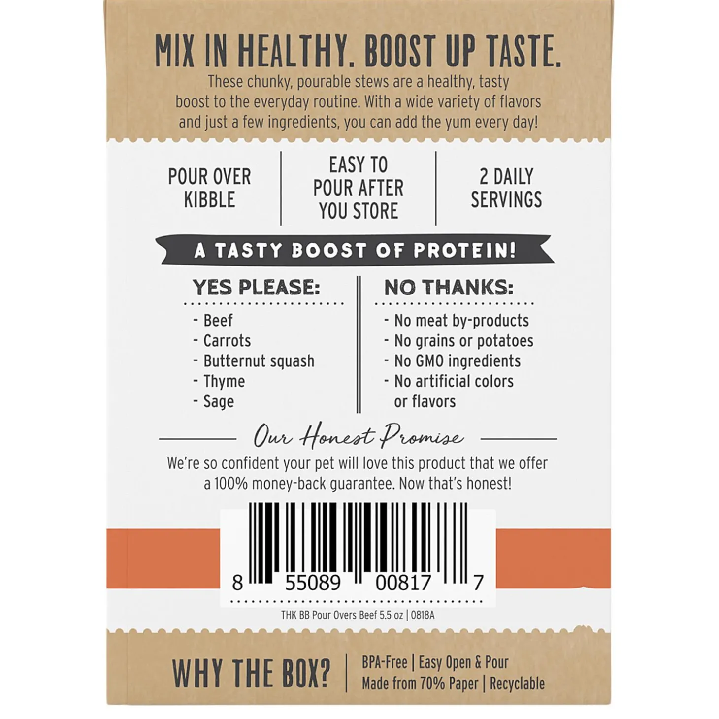 Bone Broth Pour Overs Beef Stew Dog Food Topper
