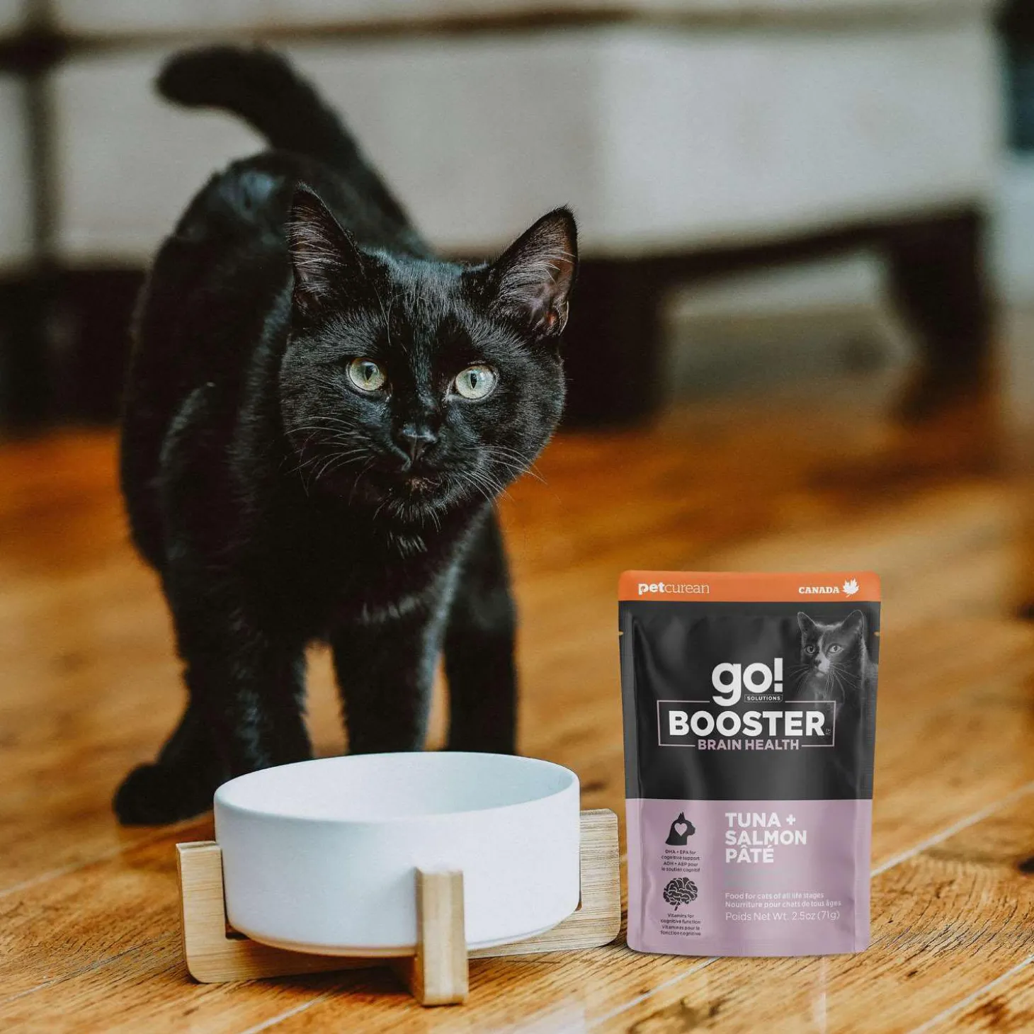 Booster Brain Health Tuna + Salmon Pate Cat Food Topper