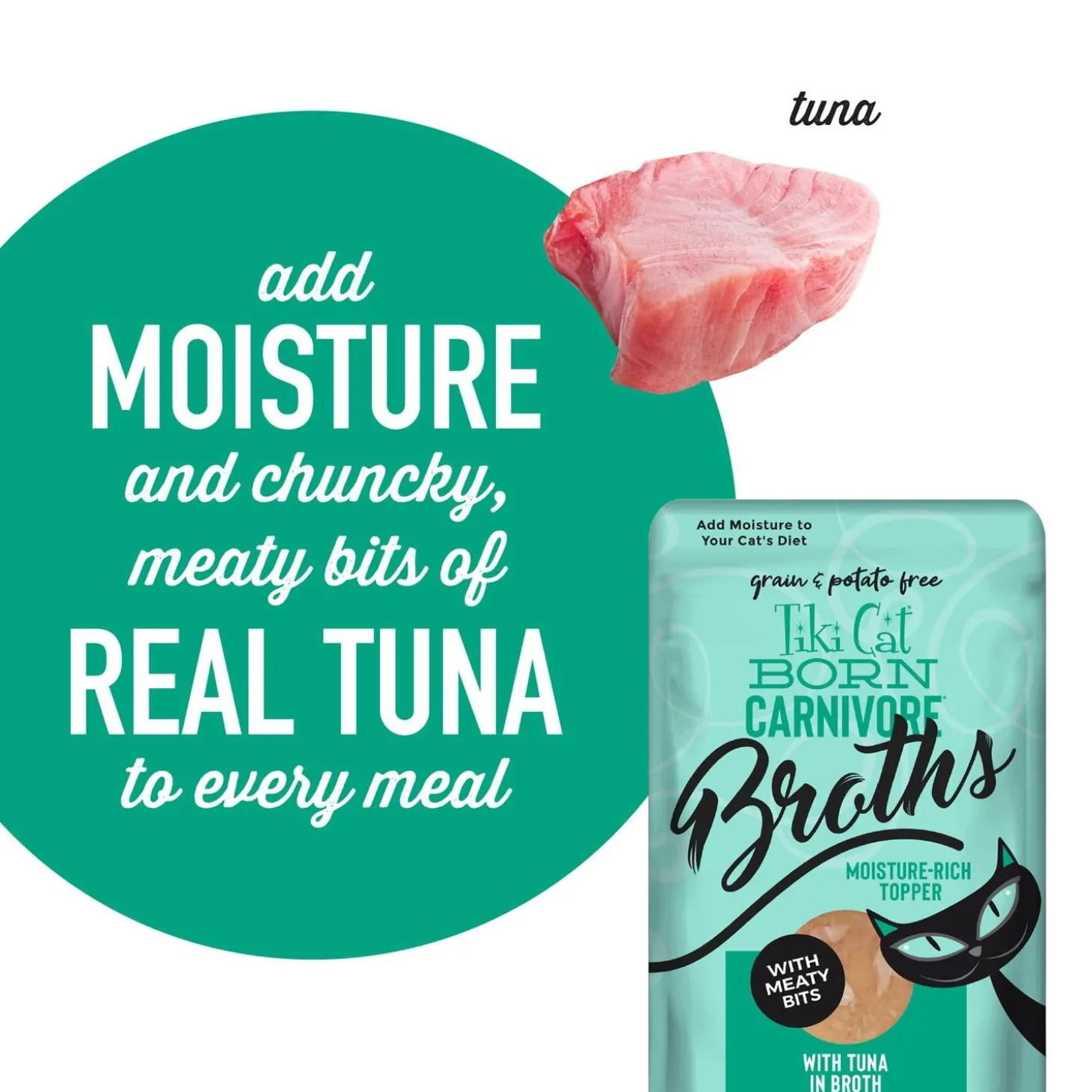 Born Carnivore Broths Tuna Cat Food Topper