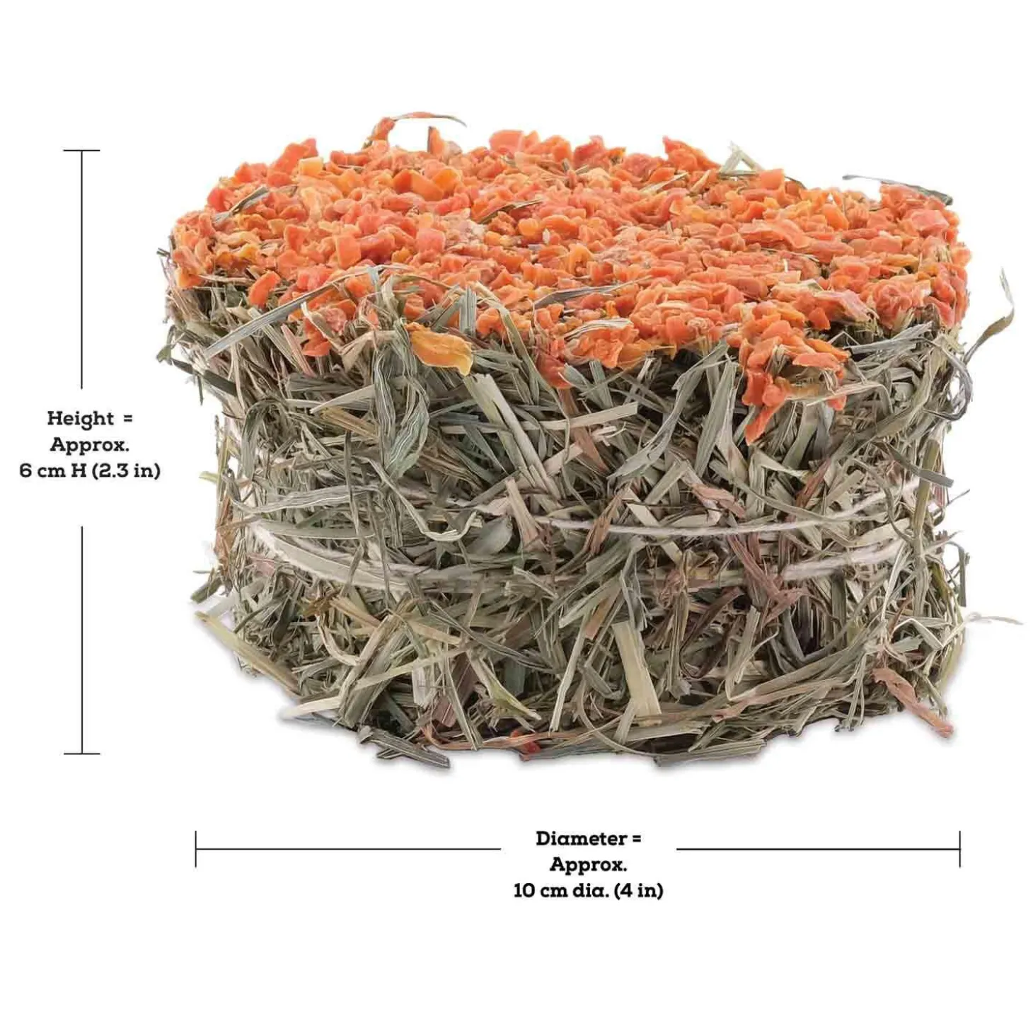 Botanicals Hay Cake with Carrots for Small Animals