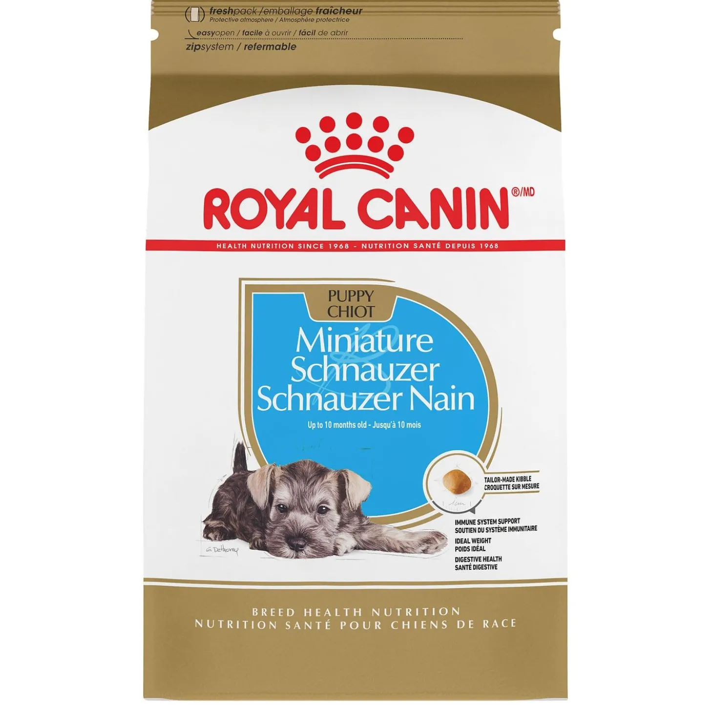 Breed Health Nutrition Miniature Schnauzer Puppy Dog Food