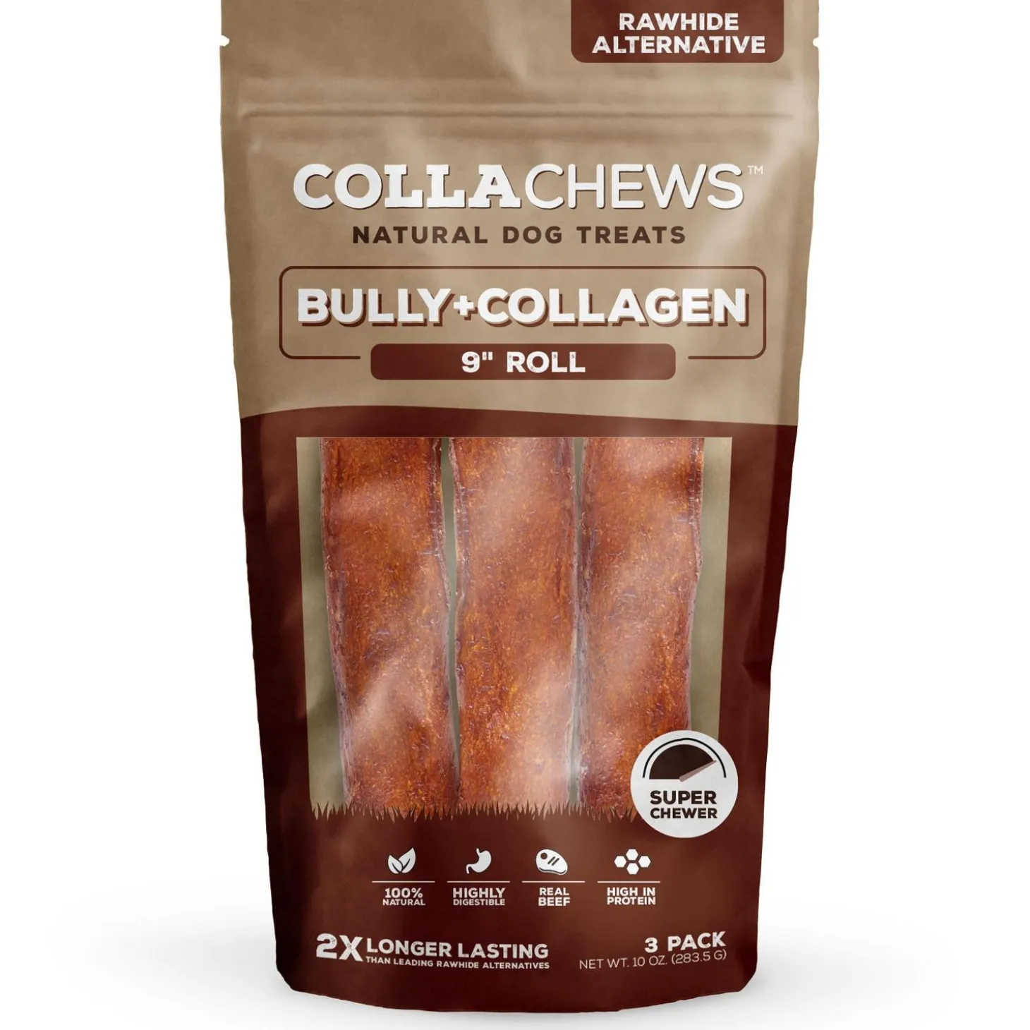 Bully Collagen 9in Rolls Dog Treats