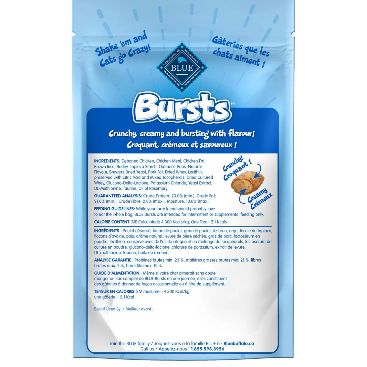 Bursts Paw-Lickin' Chicken Cat Treats