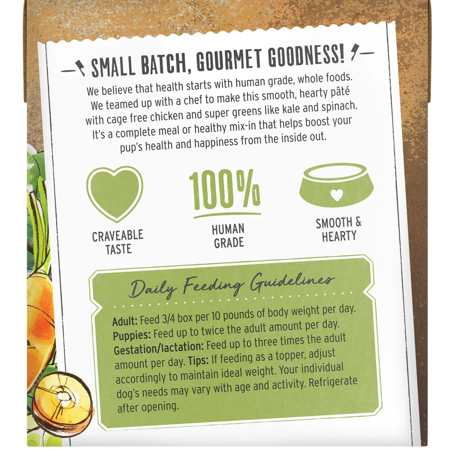 Butcher Block Chicken & Super Greens Pate Dog Food