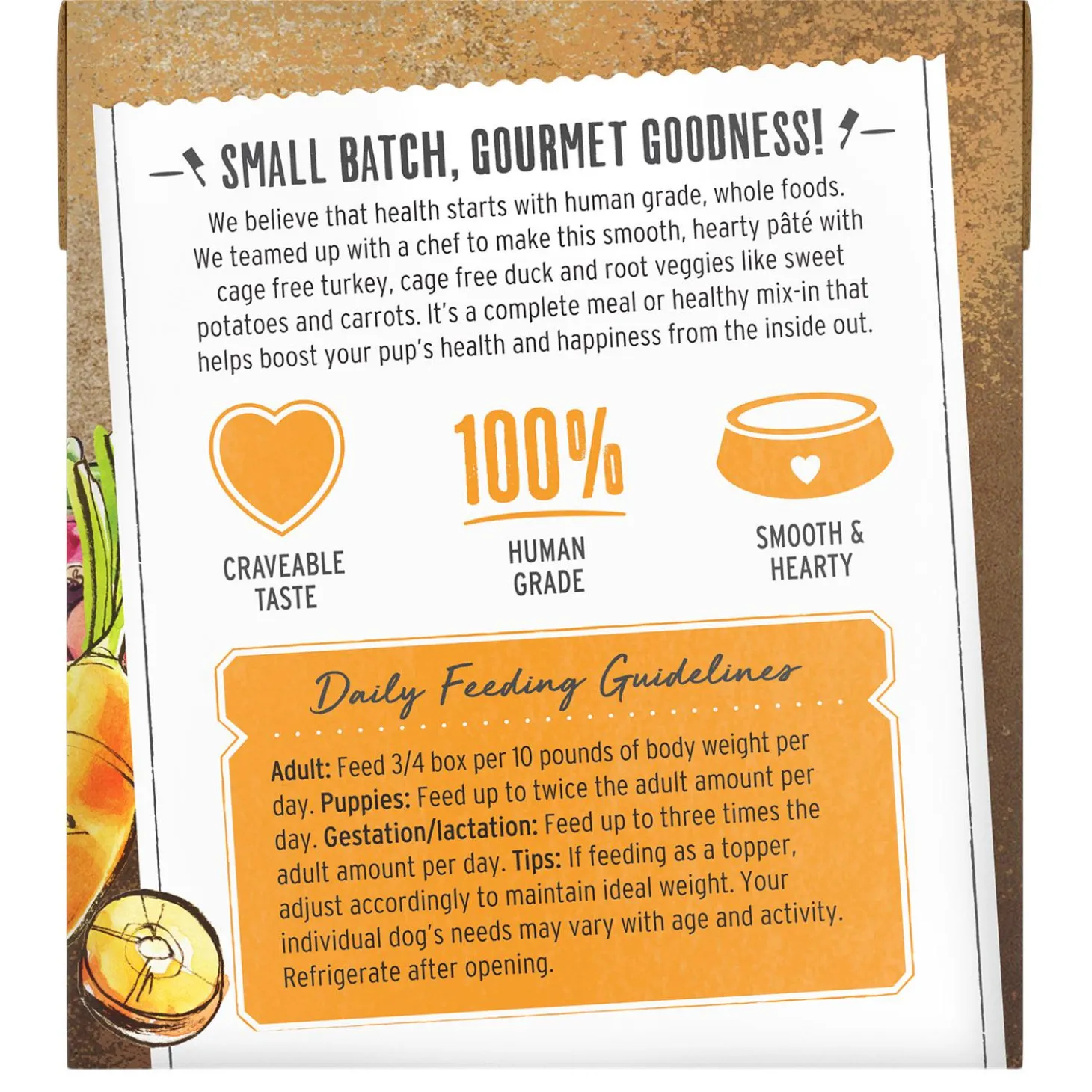 Butcher Block Turkey, Duck & Root Veggies Pate Dog Food