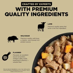 Carnivore Grain-Free Shredded Lamb + Wild Boar Recipe Dog Food