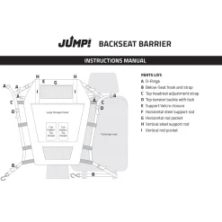 Charcoal Grey Backseat Barrier