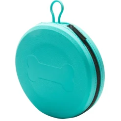 Collapsible Blue Pet Travel Bowls