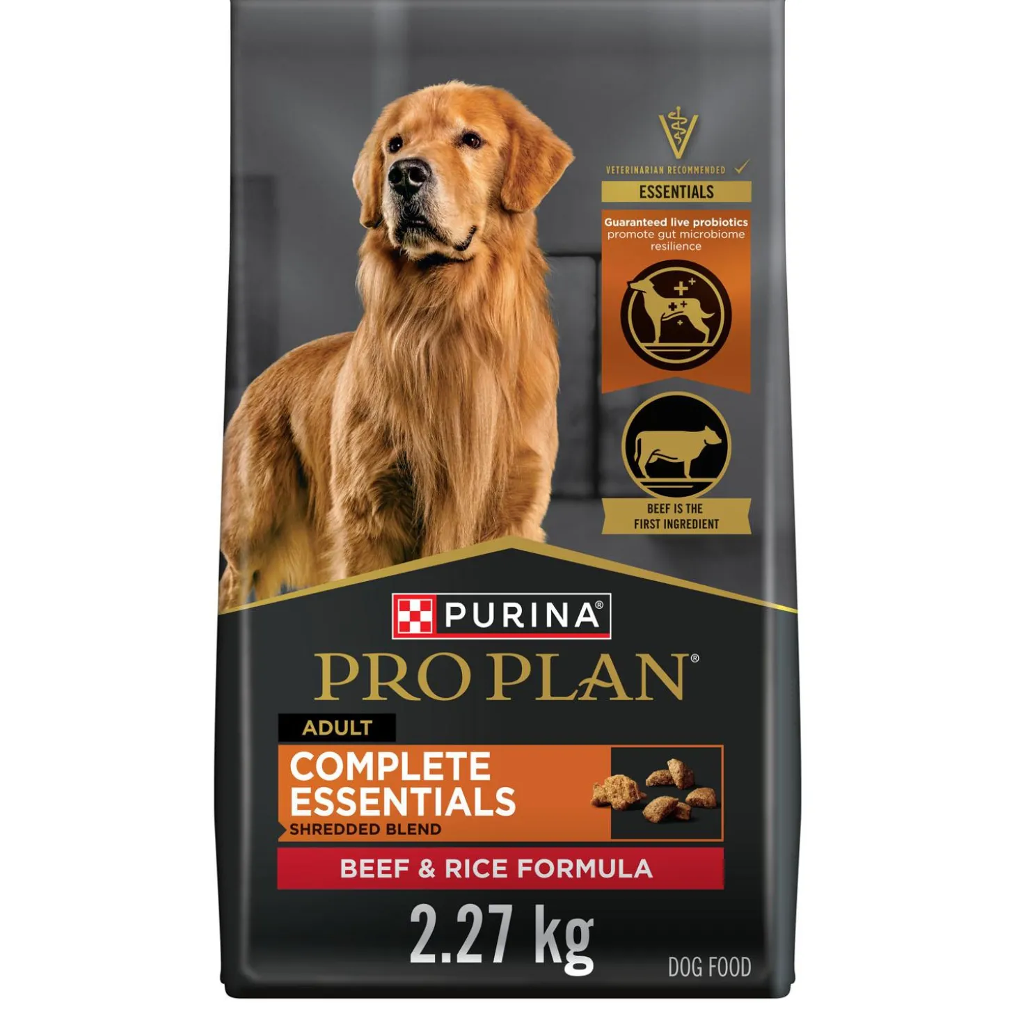 Complete Essentials Shredded Blend Beef & Rice Formula Adult Dog Food