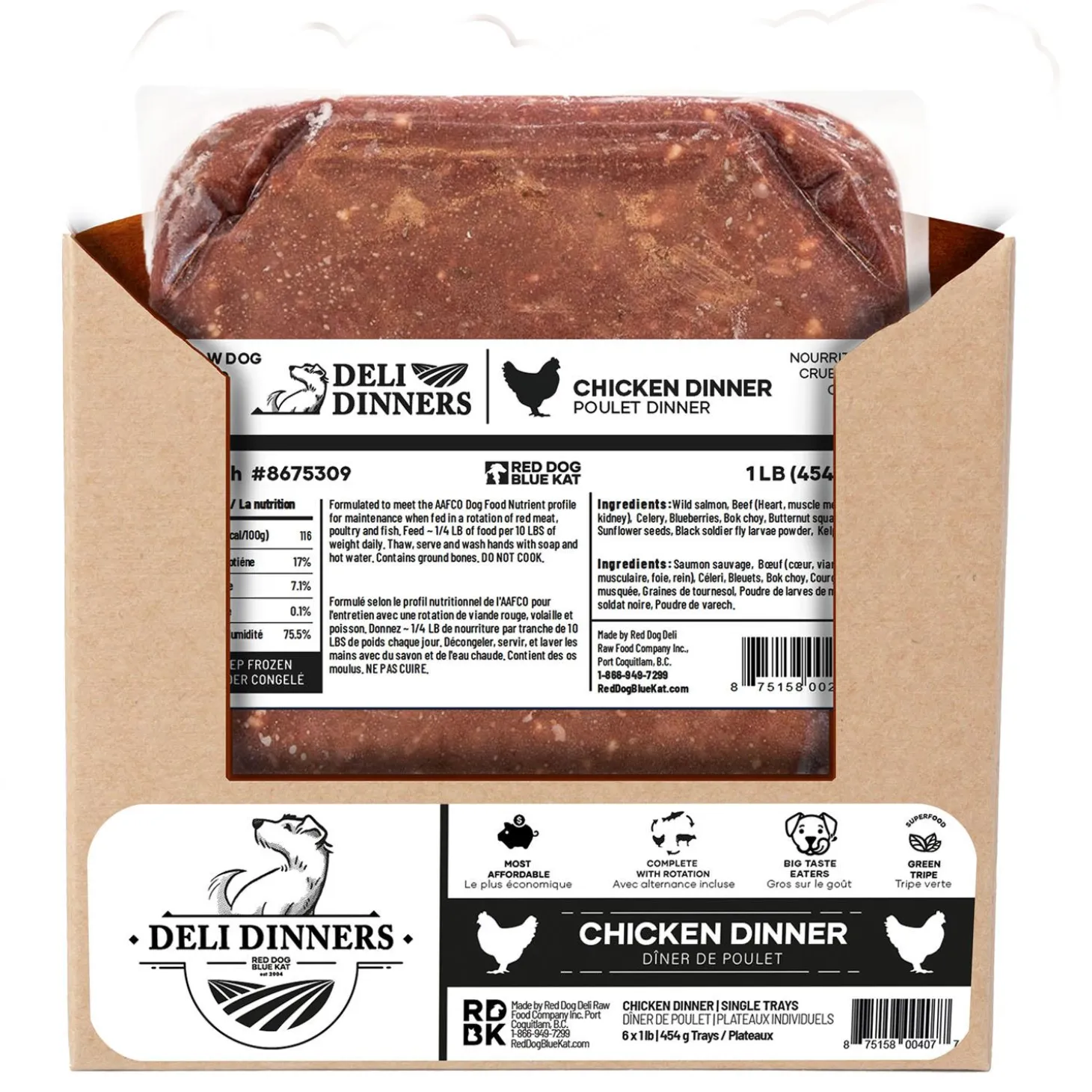 Deli Dinners Chicken Dinner Dog Food