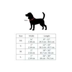 Discover Dog Reflective Adjustable Red & Orange Dog Collar