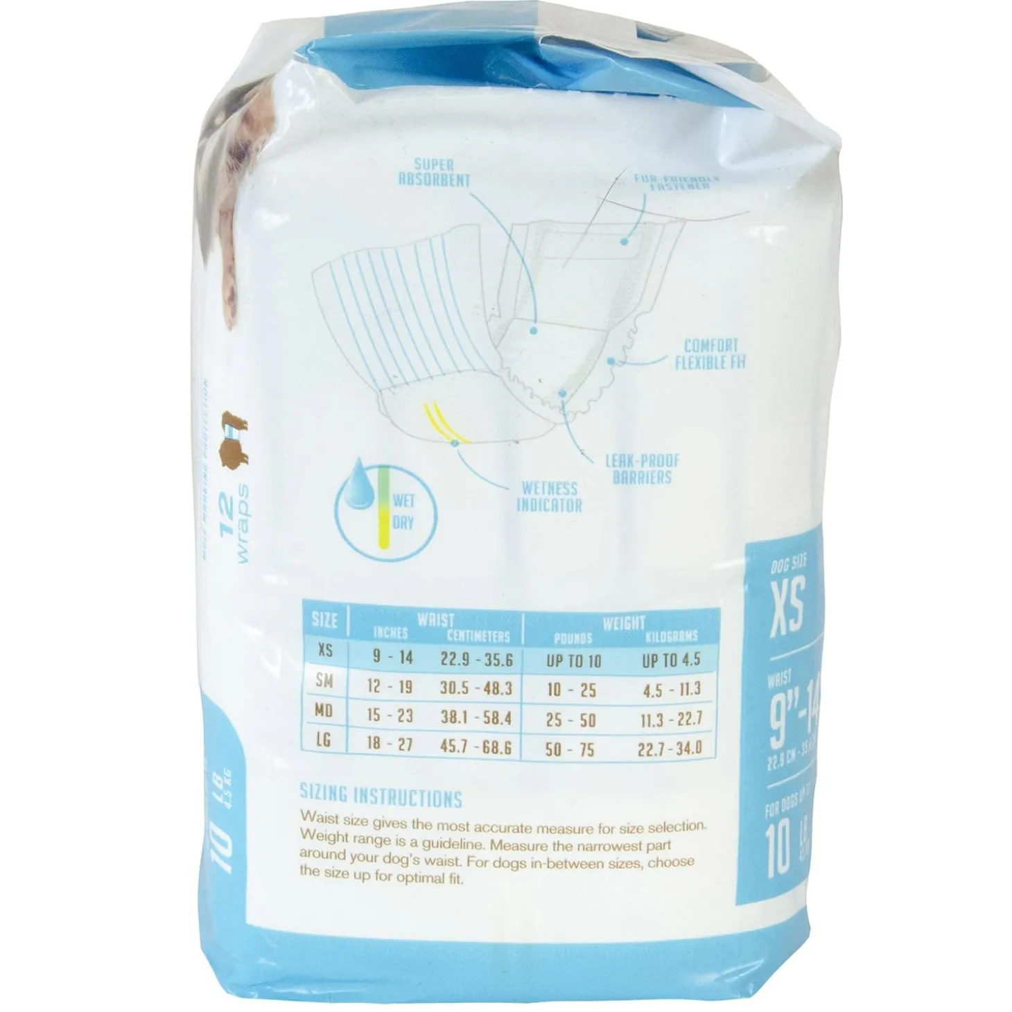 Disposable Male Wrap - 12 Pack