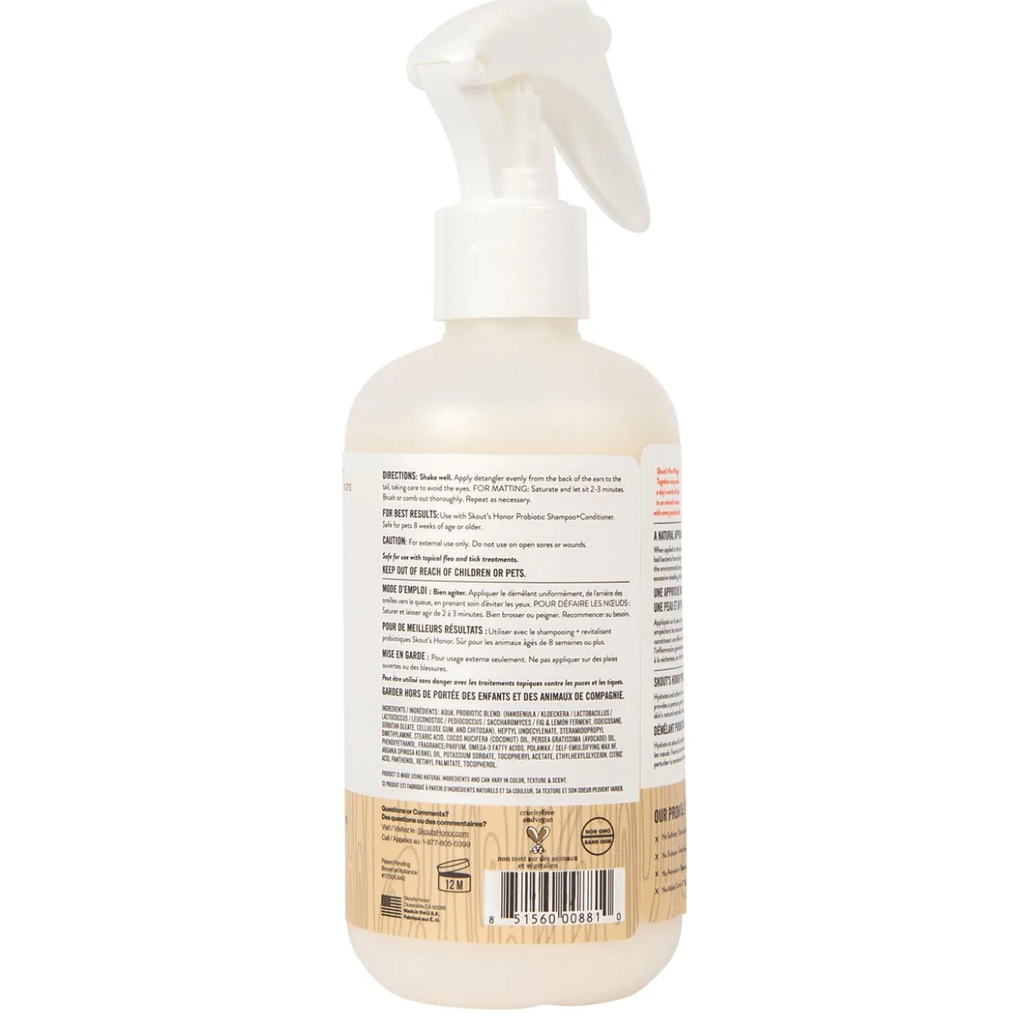 Dog of the Woods Probiotic Detangler Spray