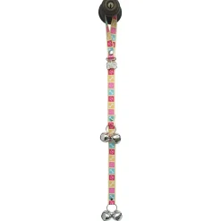 Dog Potty Training Doorbell Bone Appetite Pink Paws & Bones