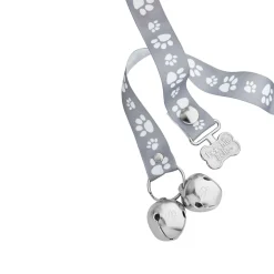 Dog Potty Training Doorbell Gray Pawprint Design