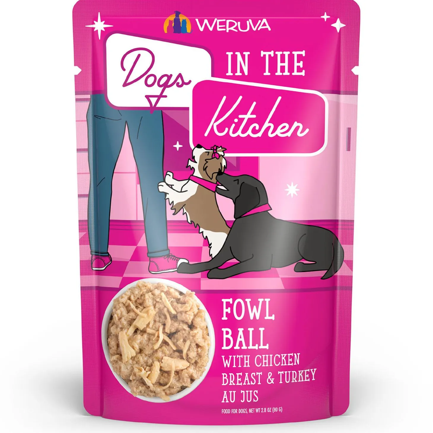 Dogs in the Kitchen Fowl Ball with Chicken Breast & Turkey Adult Dog Food