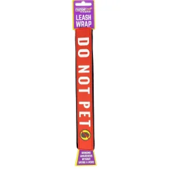 Do Not Pet Red Dog Leash Wrap