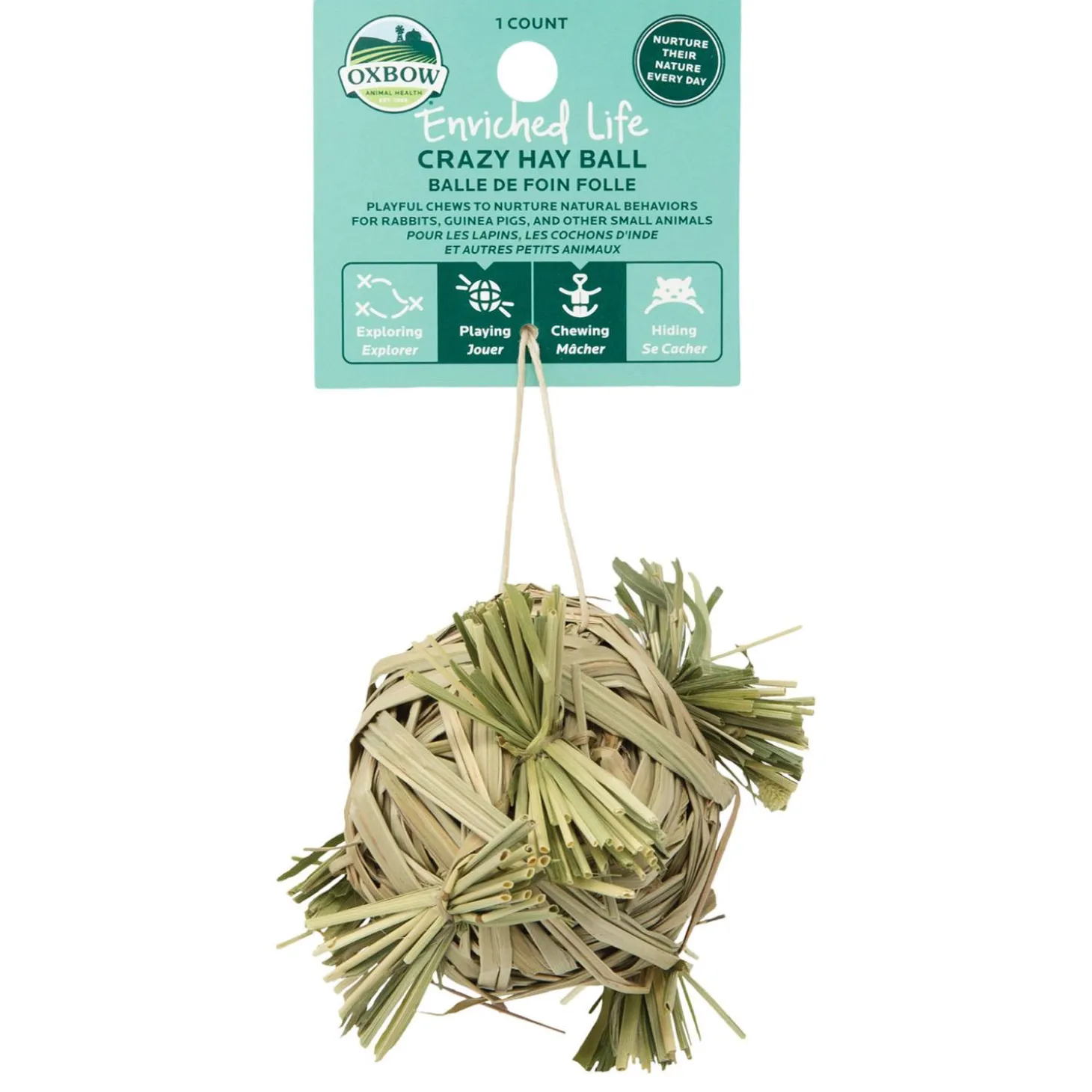 Enriched Life Crazy Hay Ball Small Animal Toy