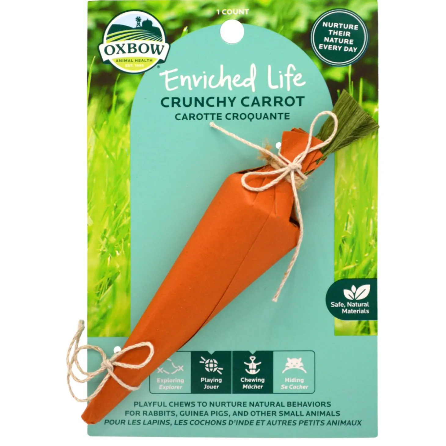 Enriched Life Crunchy Carrot Small Animal Toy