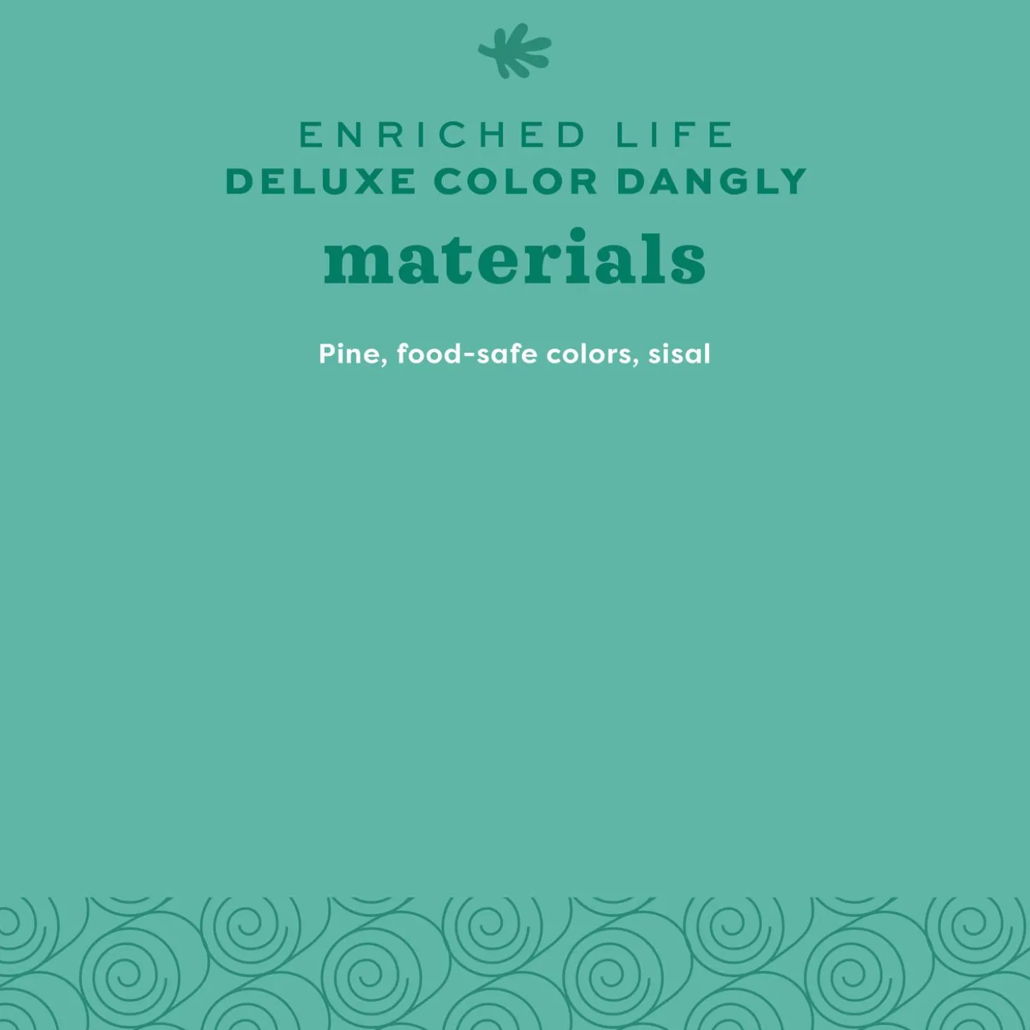 Enriched Life Deluxe colour Dangly Small Animal Toy