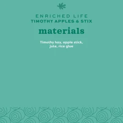 Enriched Life Timothy Apples & Stix Small Animal Toy