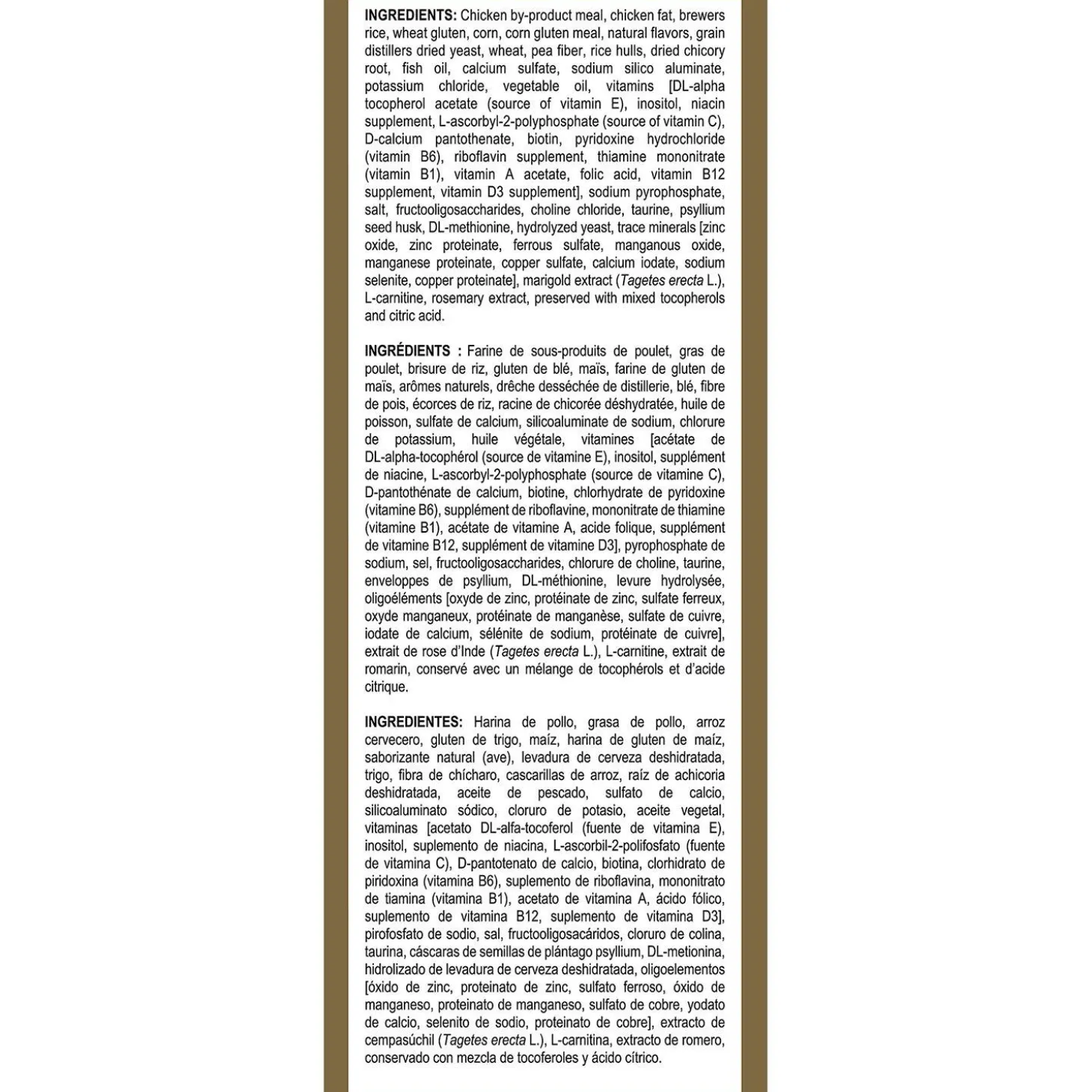 Feline Breed Nutrition Persian Adult Cat Food