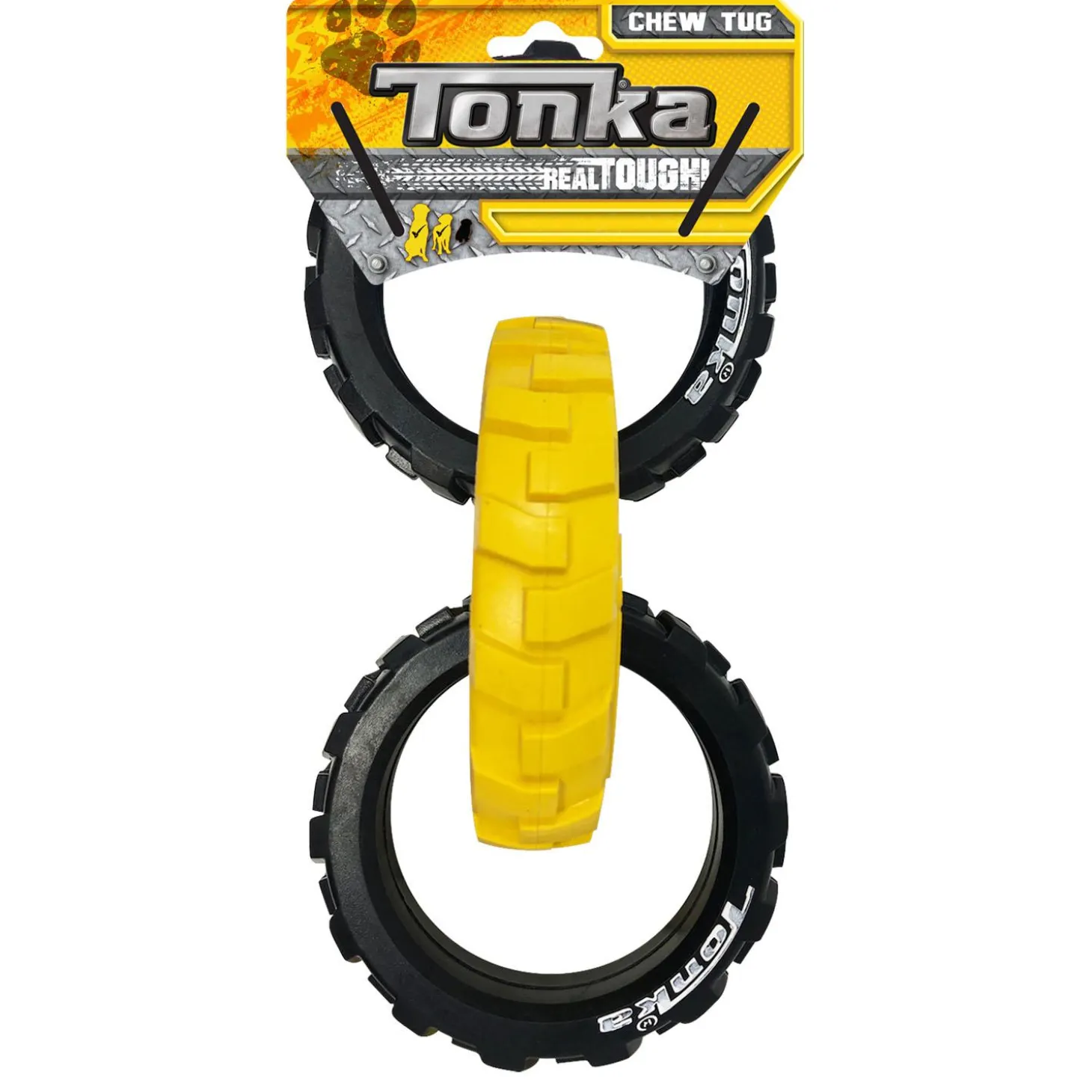 Flex Tread 3-Ring Chew Tug Dog Toy