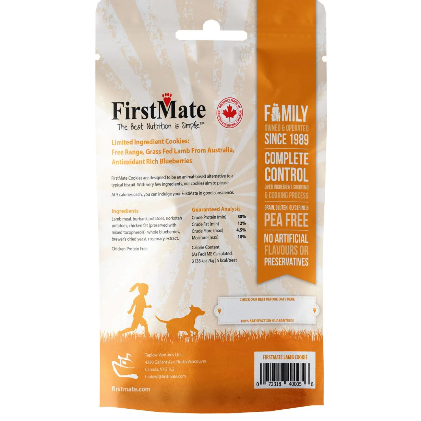 Free Range Grass Fed Lamb Meal & Blueberries Cookies Dog Treats