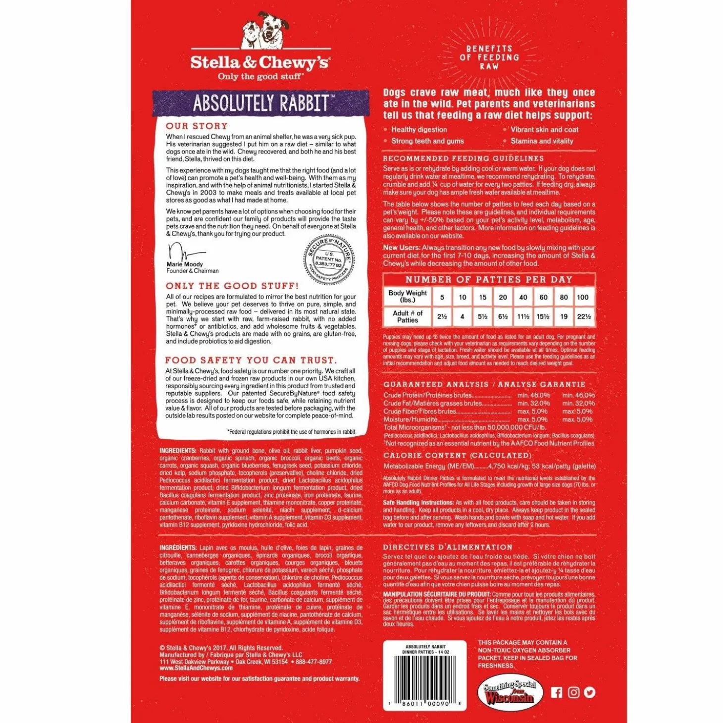 Freeze-Dried Absolutely Rabbit Dinner Patties Dog Food
