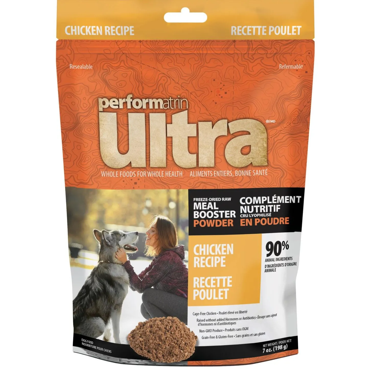 Freeze-Dried Raw Meal Booster Powder Chicken Recipe Dog Food Topper