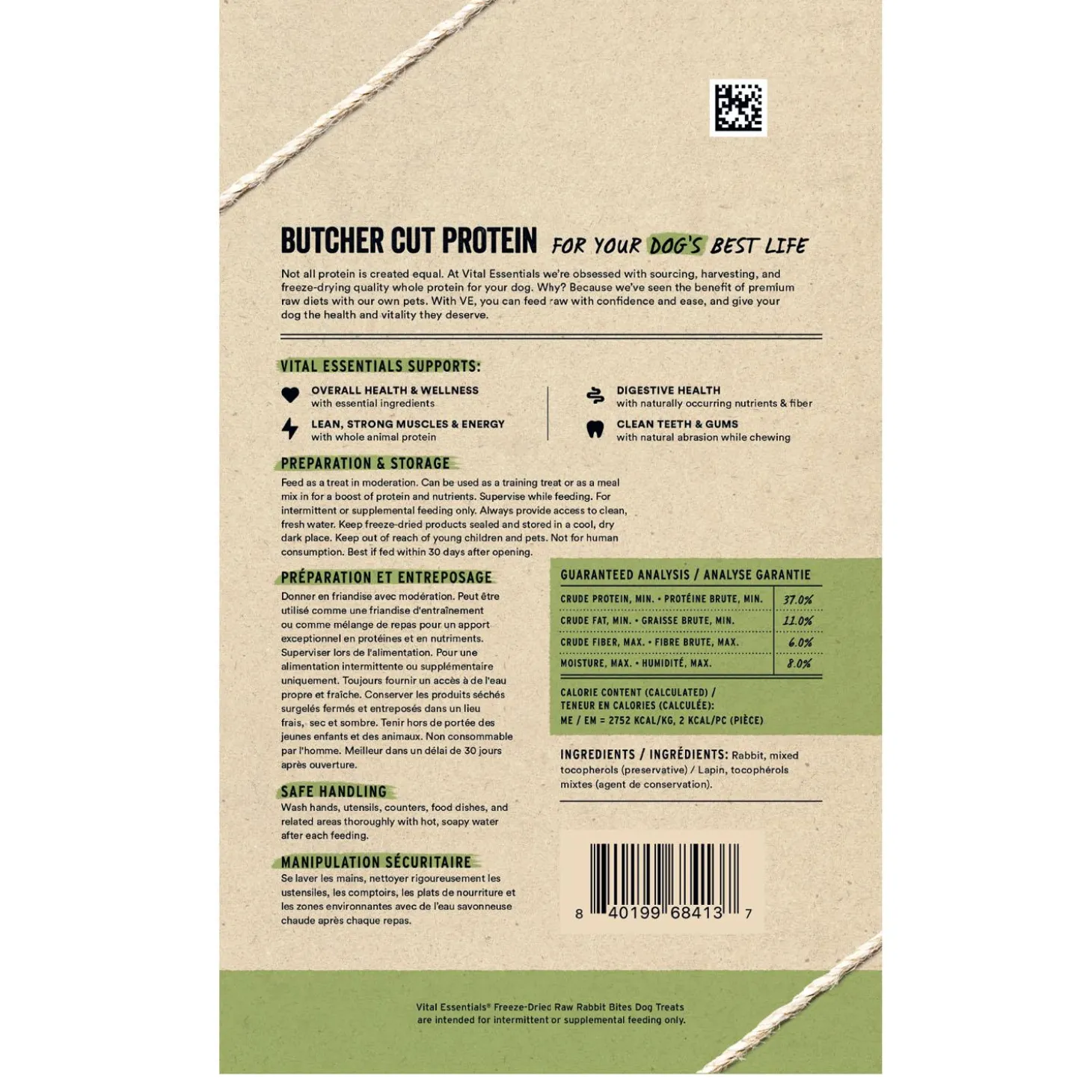 Freeze-Dried Raw Rabbit Bites Dog Treats