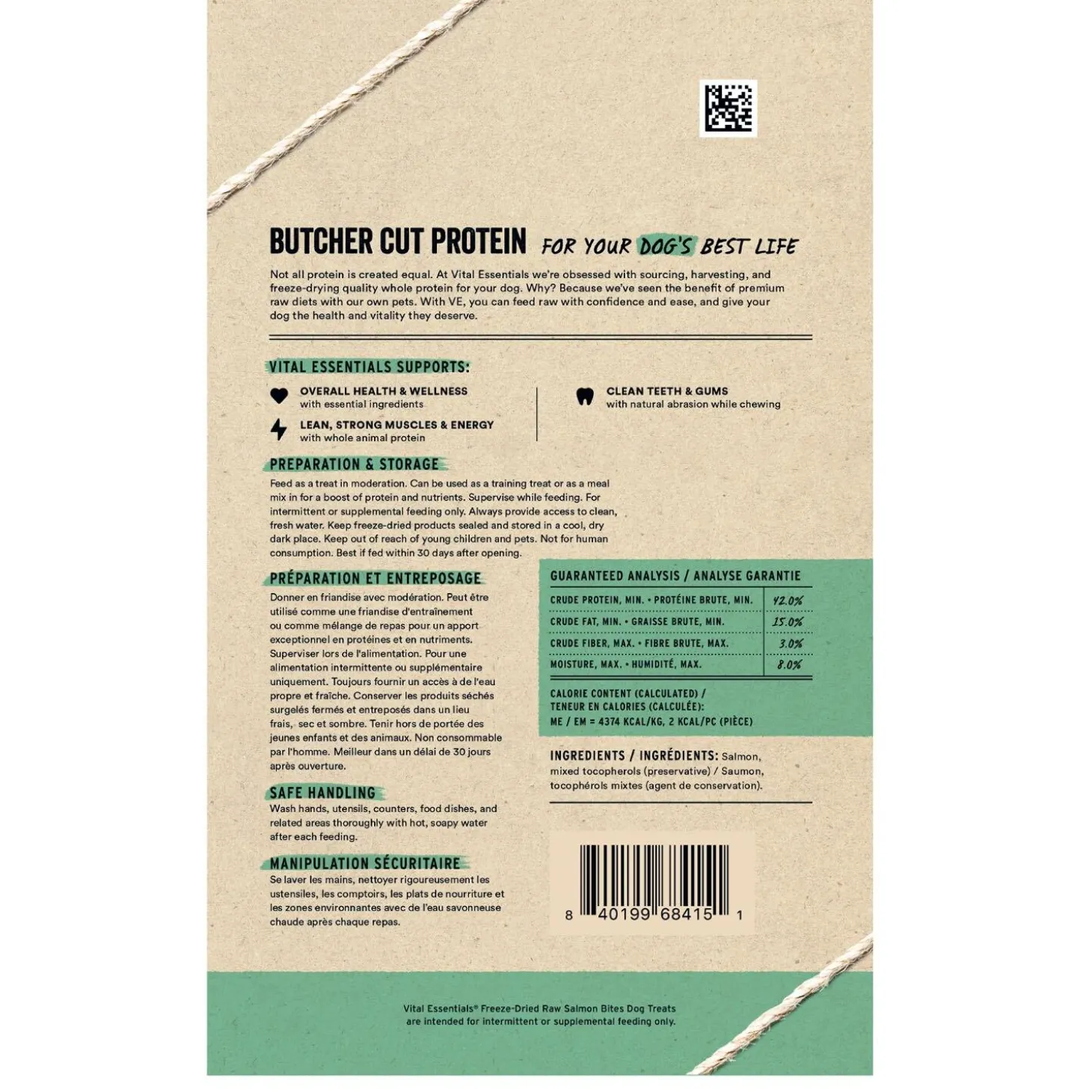 Freeze-Dried Raw Salmon Bites Dog Treats