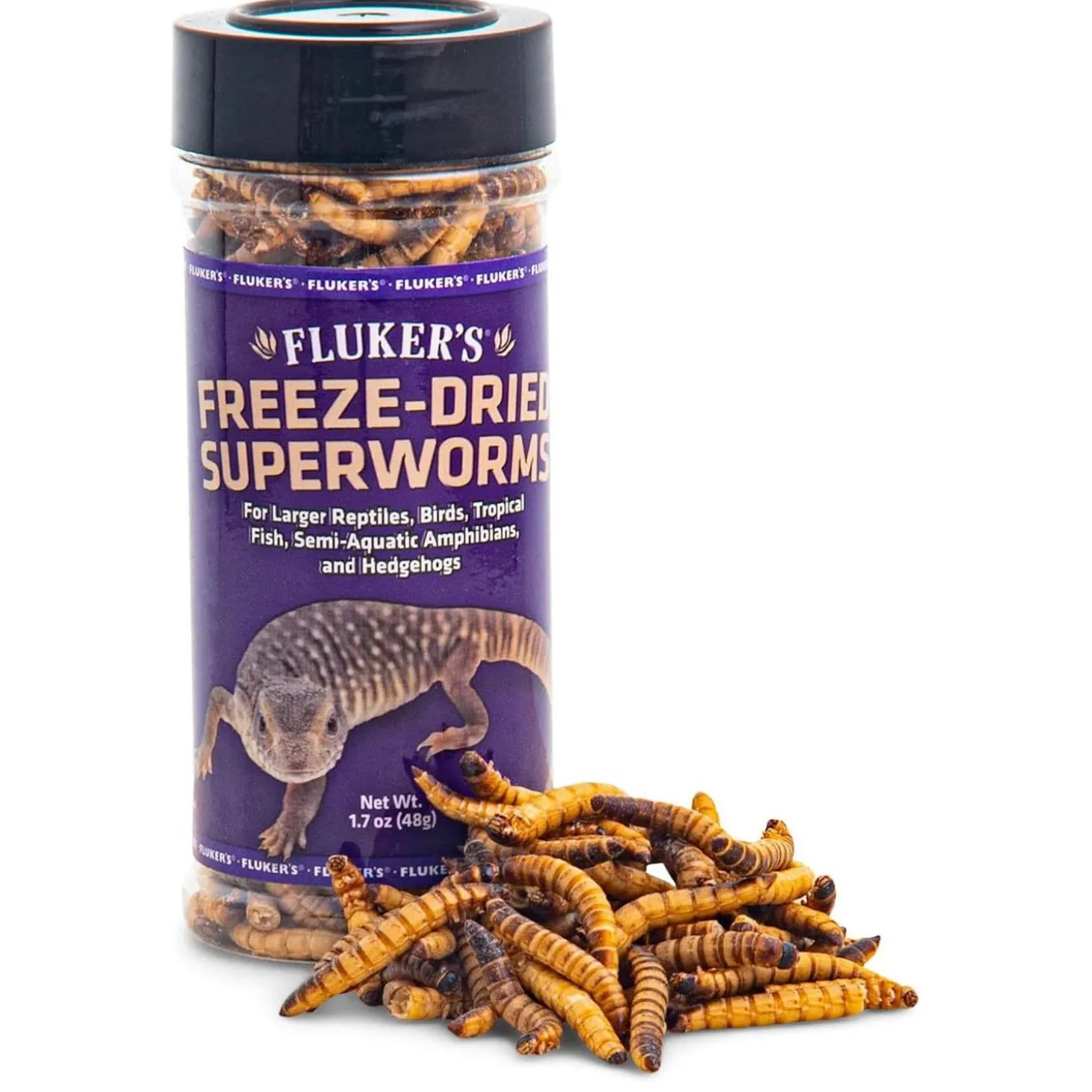 Freeze-Dried Superworms Reptile Food