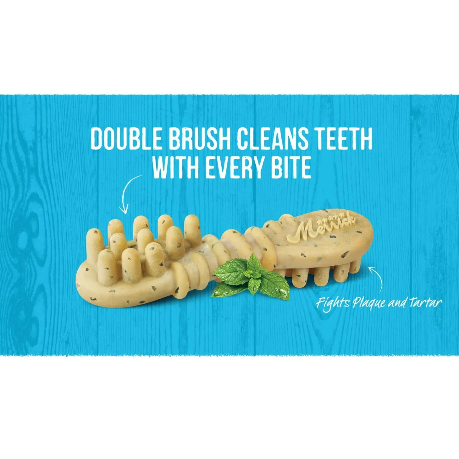 Fresh Kisses Double-Brush Real Mint Small Breed Dog Treats