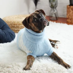 Fuzzy Blue Sweater