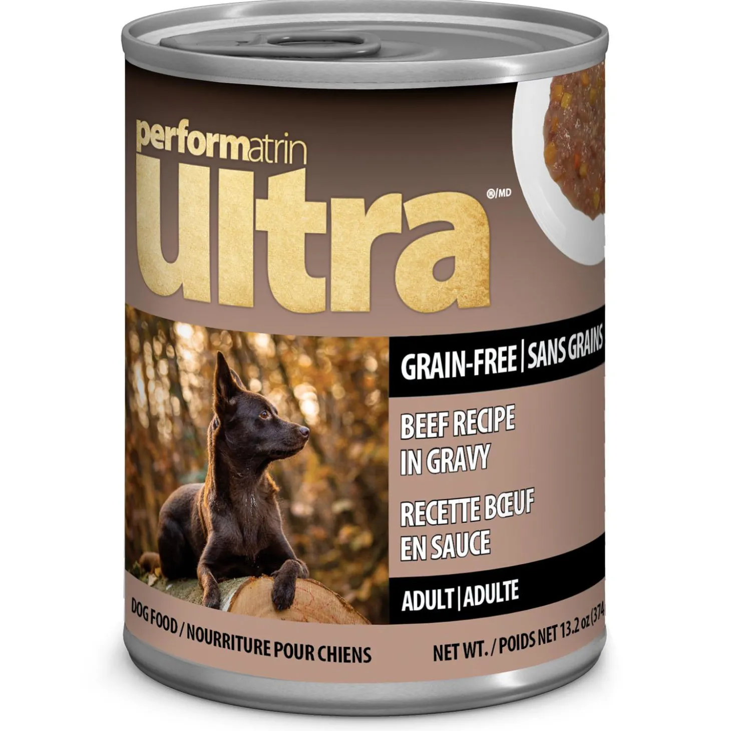 Grain-Free Beef in Gravy Recipe Adult Dog Food