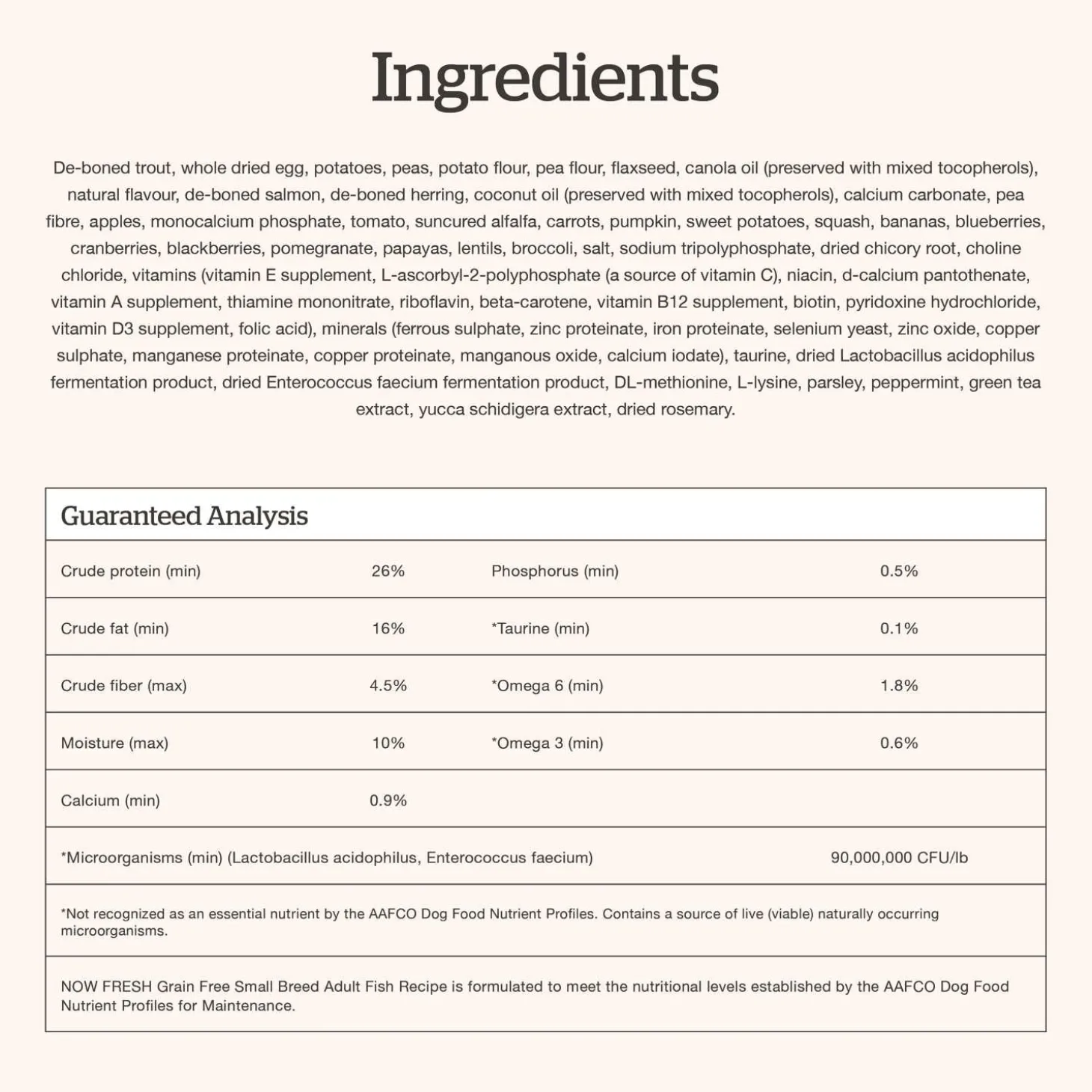 Grain-Free Trout, Salmon & Herring Recipe Small Breed Adult Dog Food