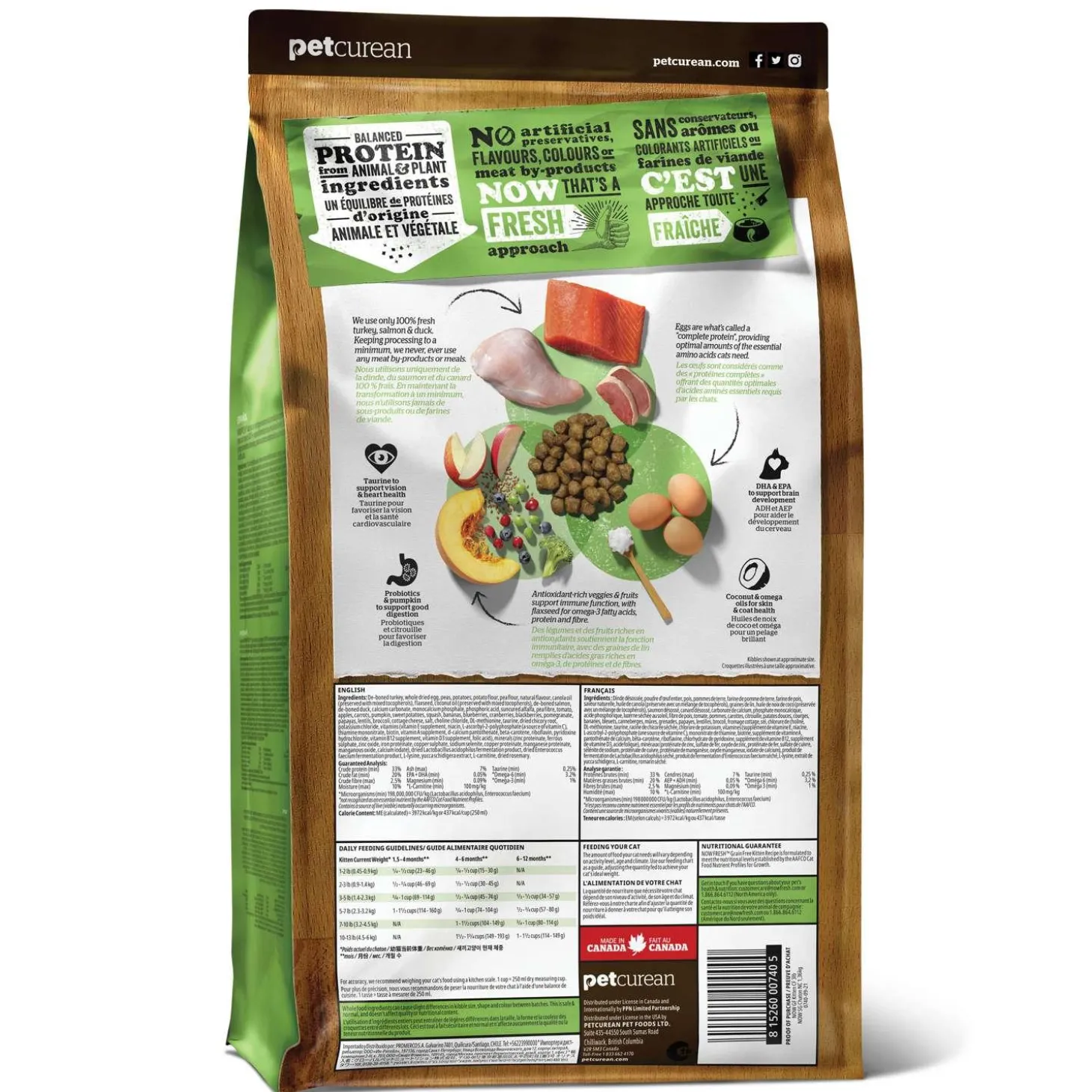 Grain-Free Turkey, Salmon & Duck Recipe Kitten Cat Food