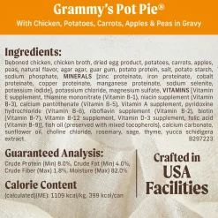 Grammy's Pot Pie in Gravy Adult Dog Food