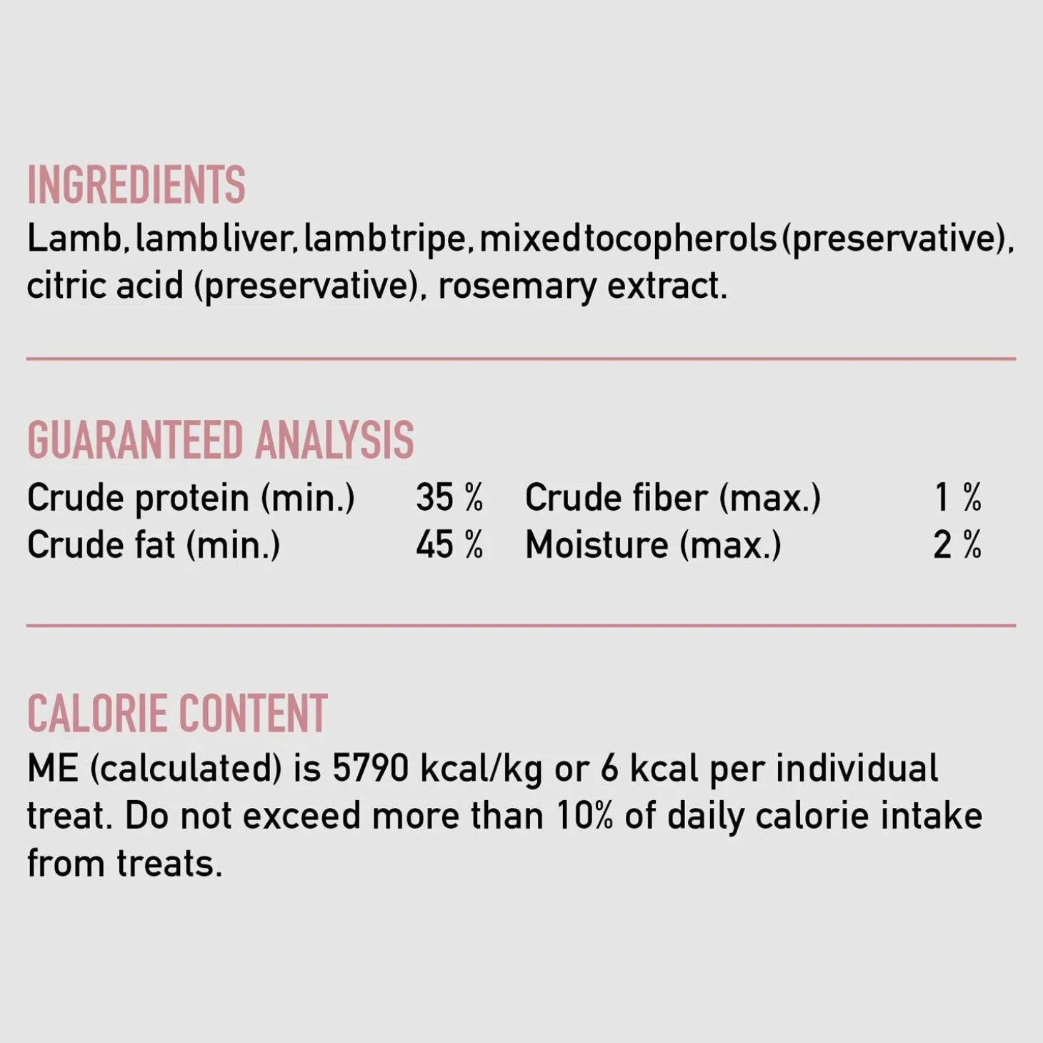 Grass-Fed Lamb Freeze-Dried Dog Treats