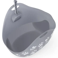 Grey Litter Box with Scoop