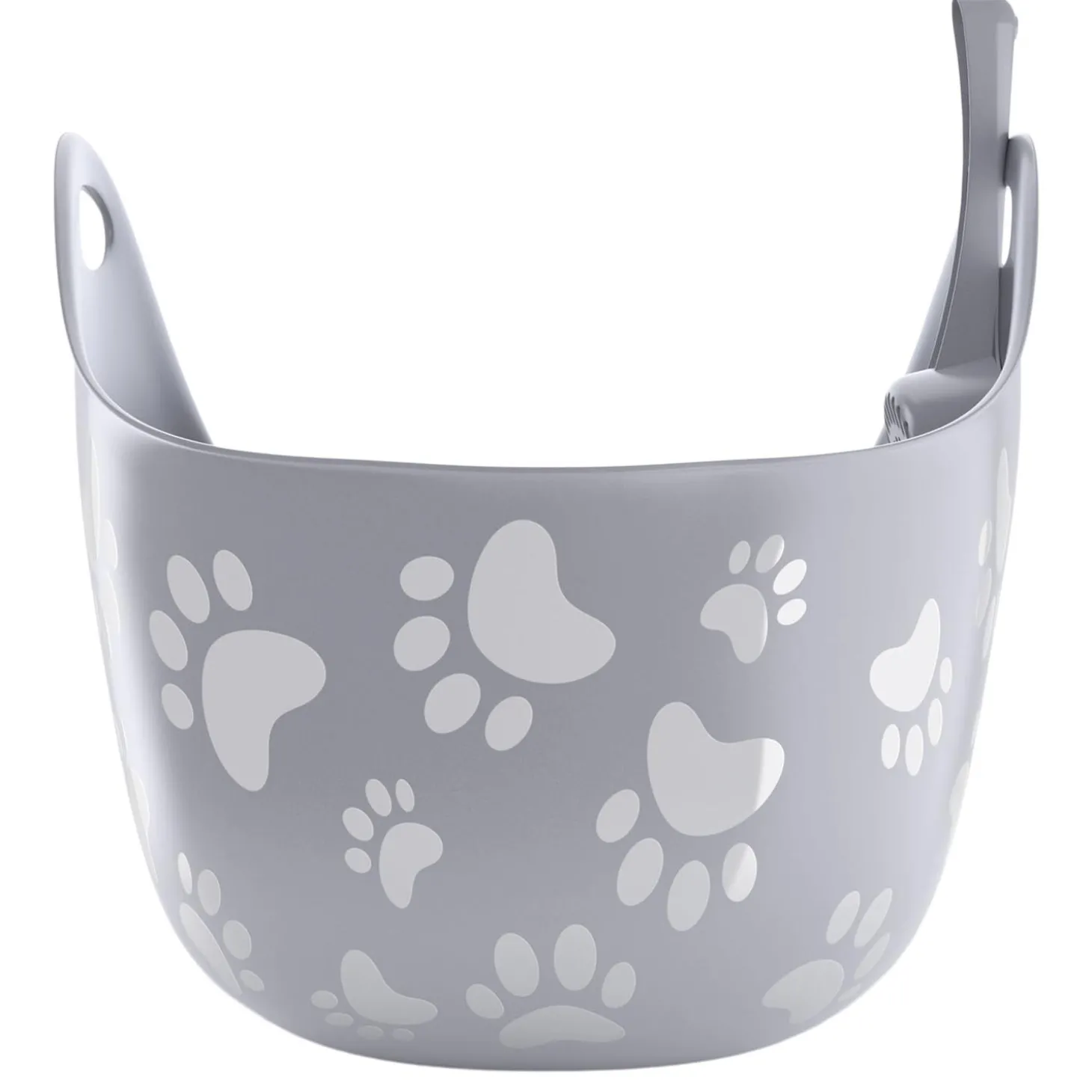 Grey Litter Box with Scoop