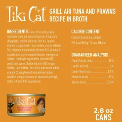 Grill Ahi Tuna & Prawns Recipe in Broth Cat Food