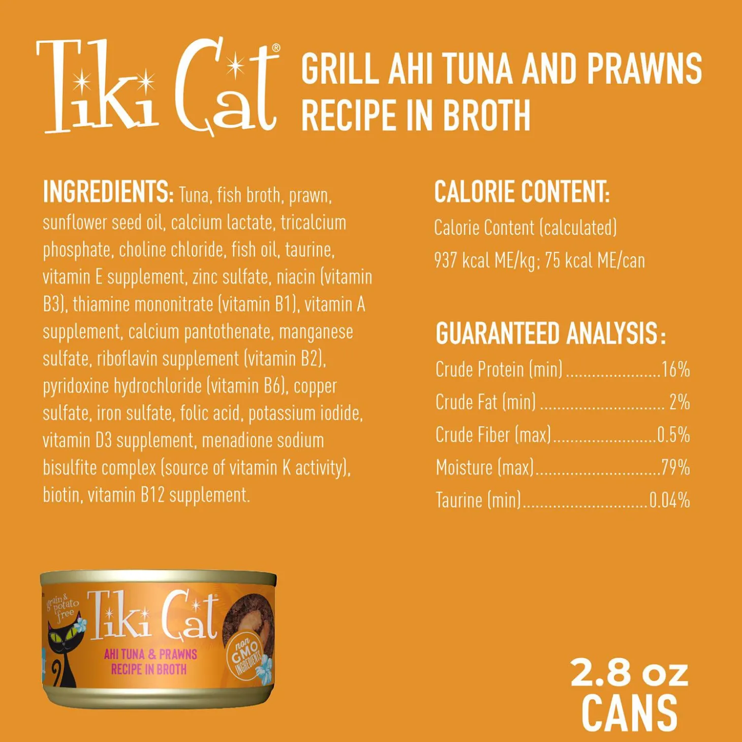 Grill Ahi Tuna & Prawns Recipe in Broth Cat Food